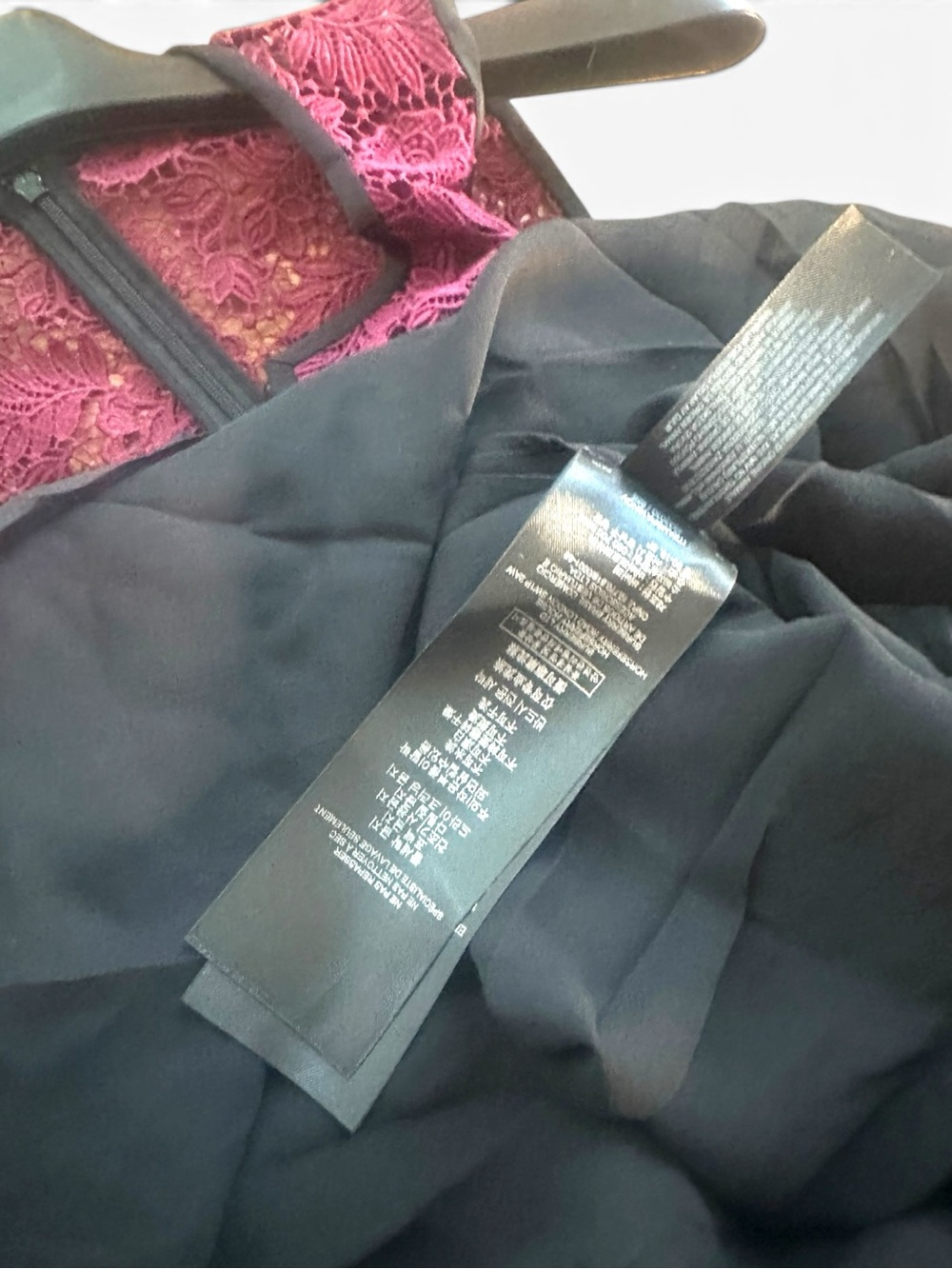 Burberry Prorsum NWT Lace Midi Dress Italy Burgundy Navy High Low EU42 US6 - Picture 13 of 16